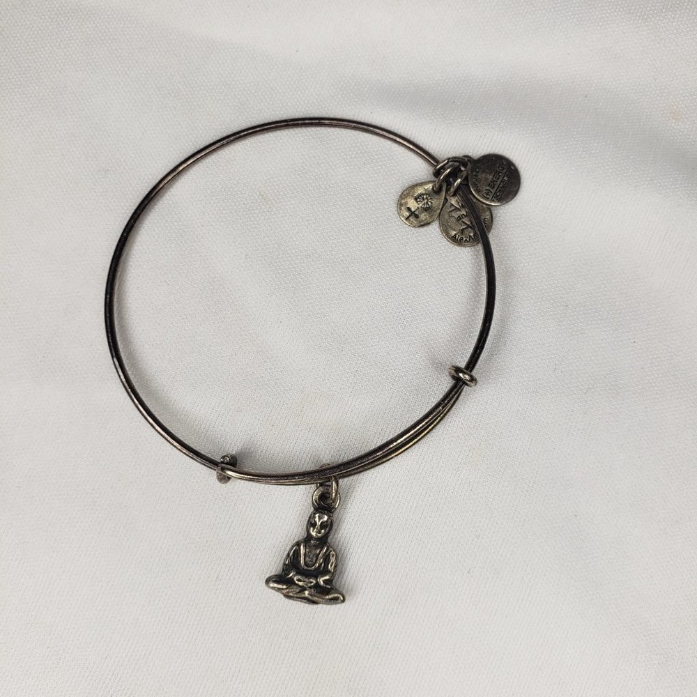 Alex & Ani Stackable Silver Bracelet Buddha Charm